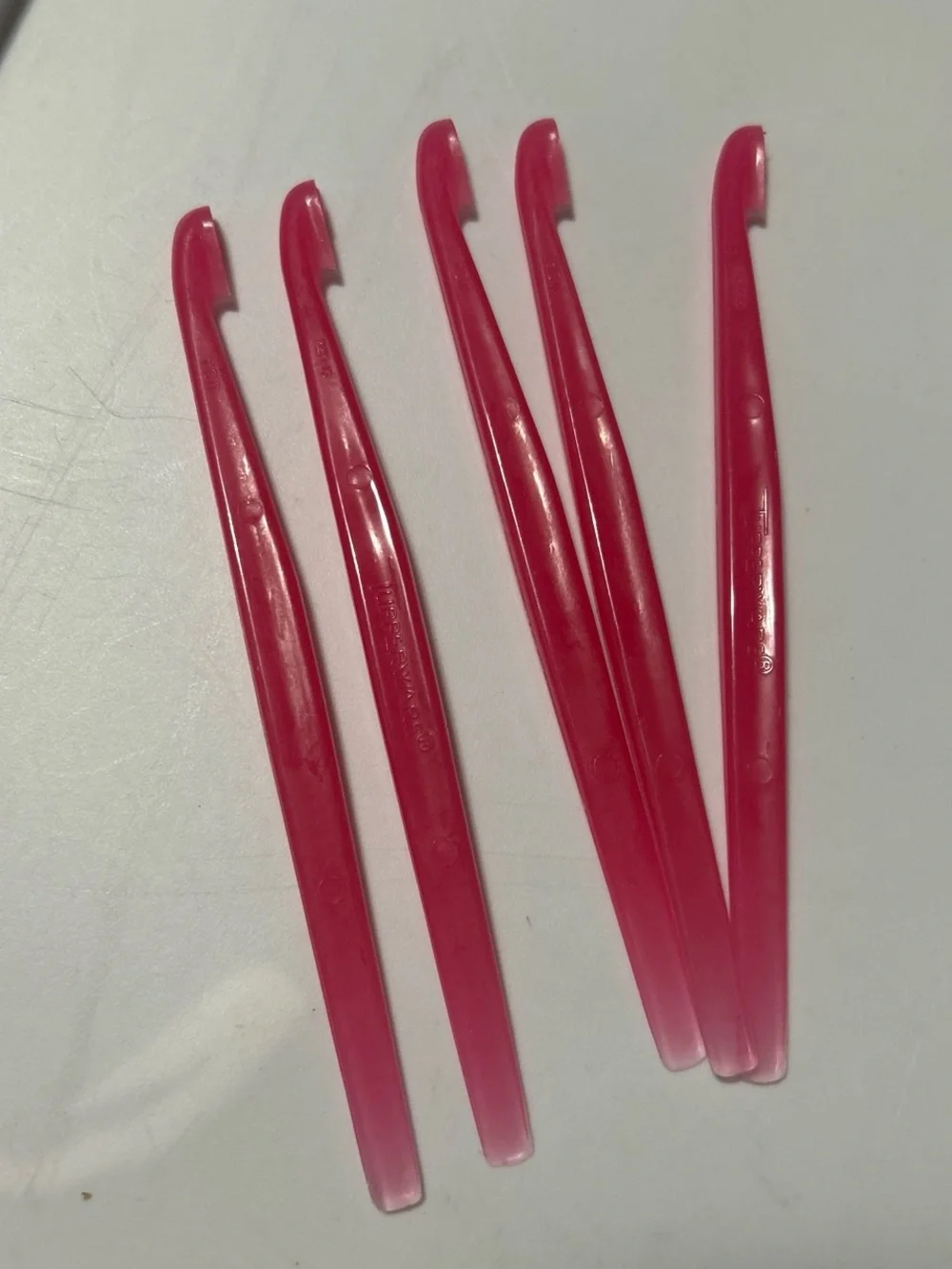 Tupperware Citrus Peelers Set of 5 Pink New